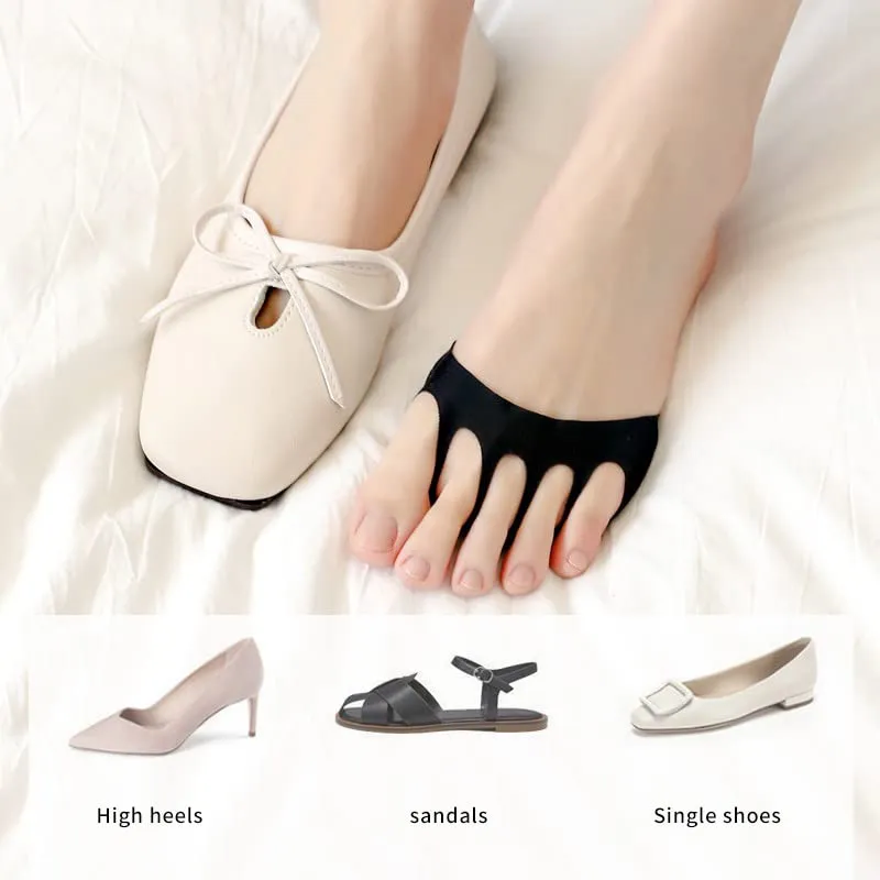 2 Pairs Foot Pads, Metatarsal Pads for women Men, Reusable Forefoot Pads Prevention Pain Relief, High Heel Cushion Pads, Non-Slip