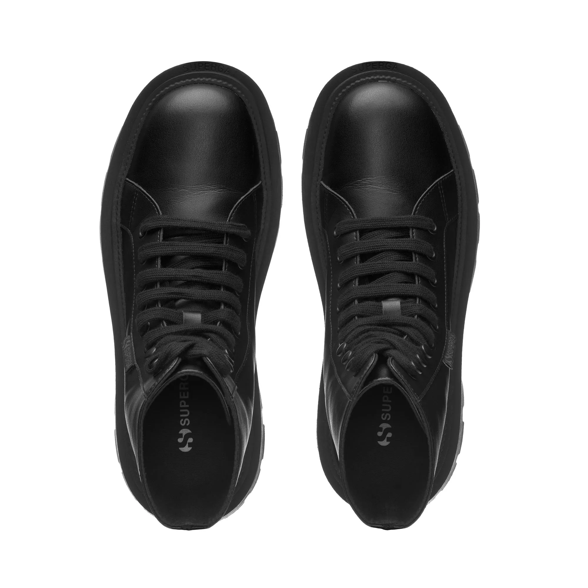 3051 ALPINA APEX HIGH VEGAN MATERIAL - Ankle Boots - Laced - Woman - TOTAL BLACK