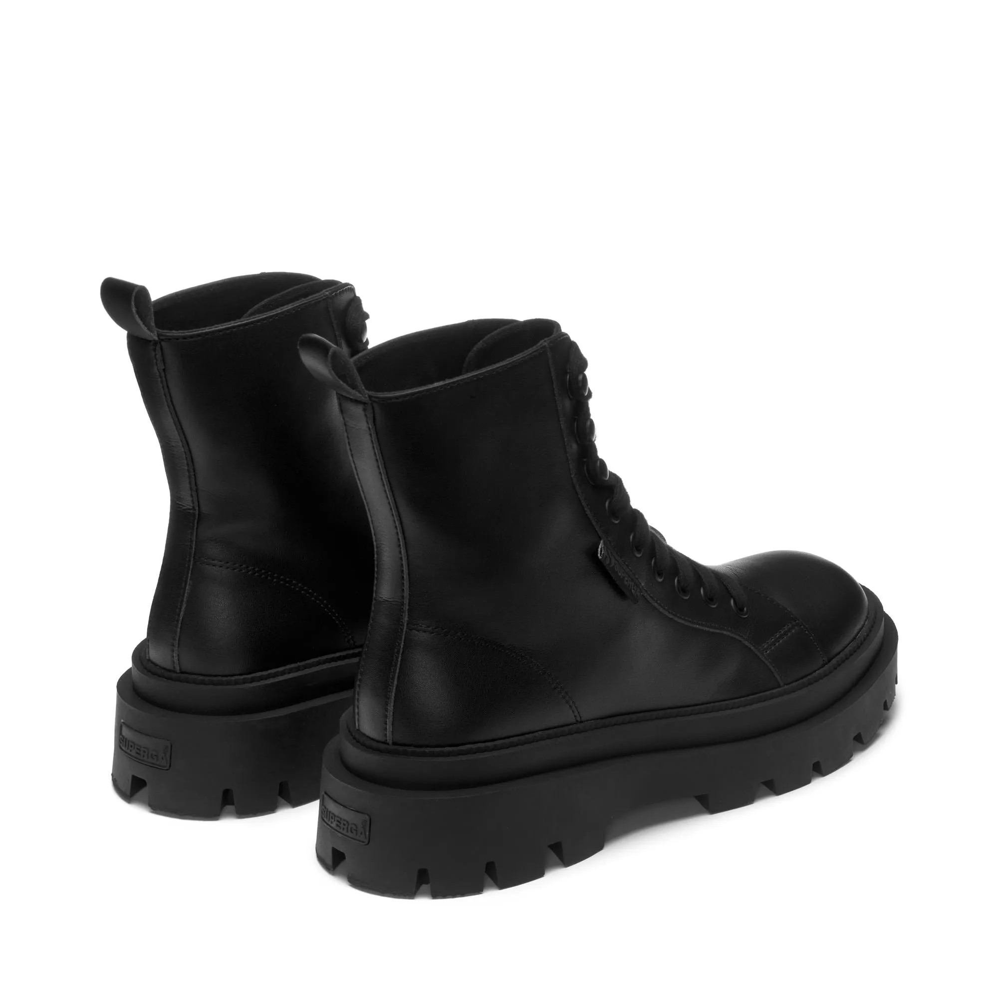 3051 ALPINA APEX HIGH VEGAN MATERIAL - Ankle Boots - Laced - Woman - TOTAL BLACK