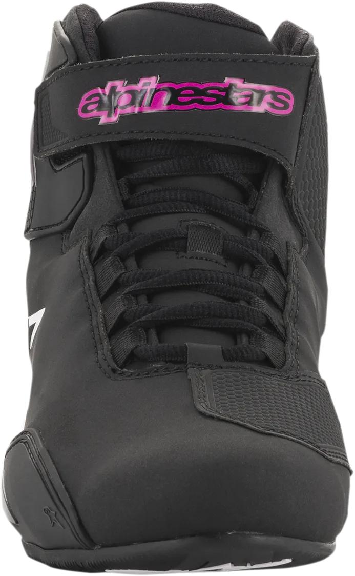 ALPINESTARS Women's Sektor Shoes - Black/Pink - US 9 251571910399