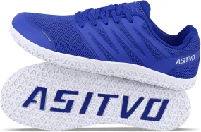 ASITVO Wide Men's Barefoot Zero Drop Sole Minimalist Width Toe Box Walking Shoes Sneakers TPU Toe No-Sew Upper