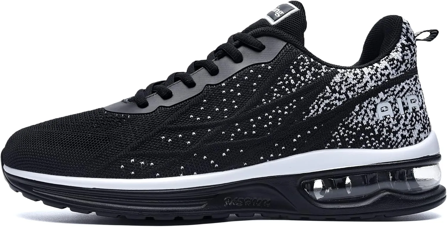 Autper Mens Air Athletic Running Tennis Shoes Lightweight Sport Gym Jogging Walking Sneakers US 6.5-US12.5