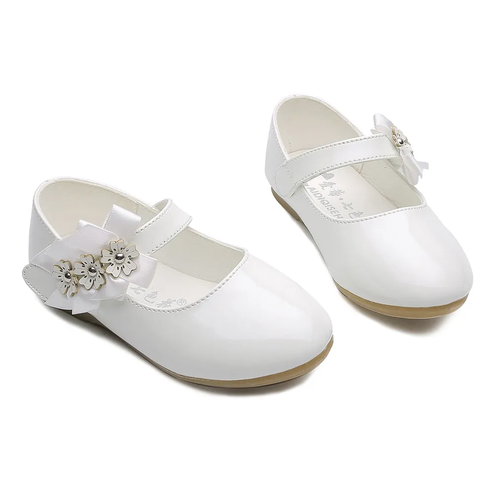 Flower Ballet Flat for Girls Casual Dress Shoes (Toddler/Little Kid)