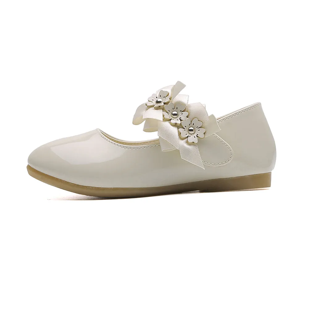Flower Ballet Flat for Girls Casual Dress Shoes (Toddler/Little Kid)