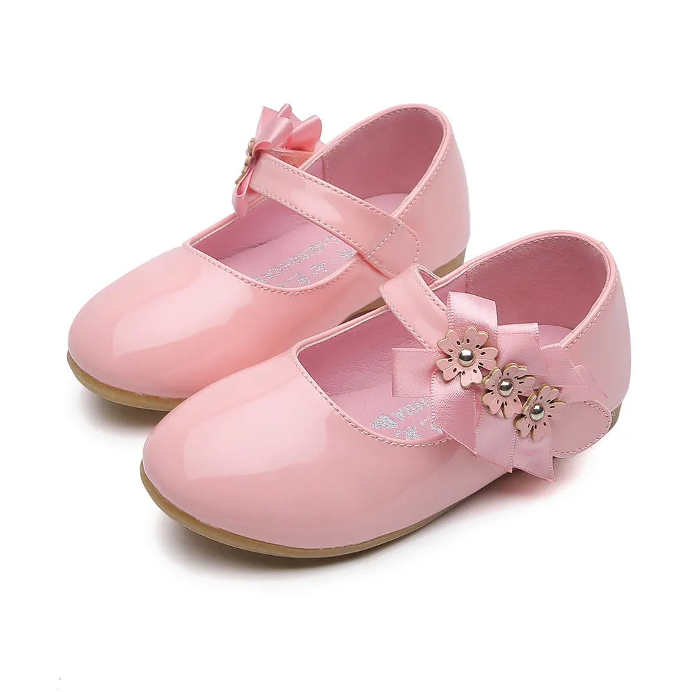 Flower Ballet Flat for Girls Casual Dress Shoes (Toddler/Little Kid)