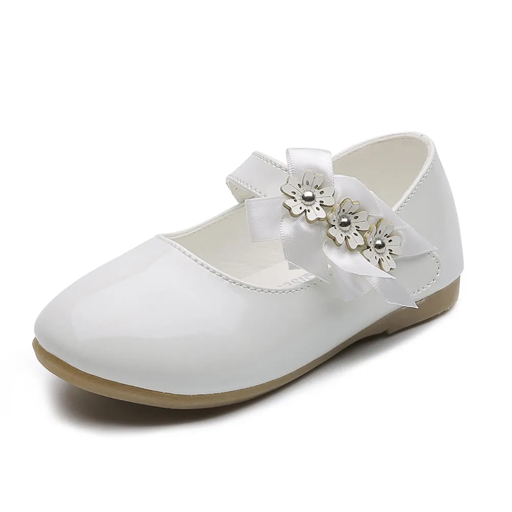 Flower Ballet Flat for Girls Casual Dress Shoes (Toddler/Little Kid)