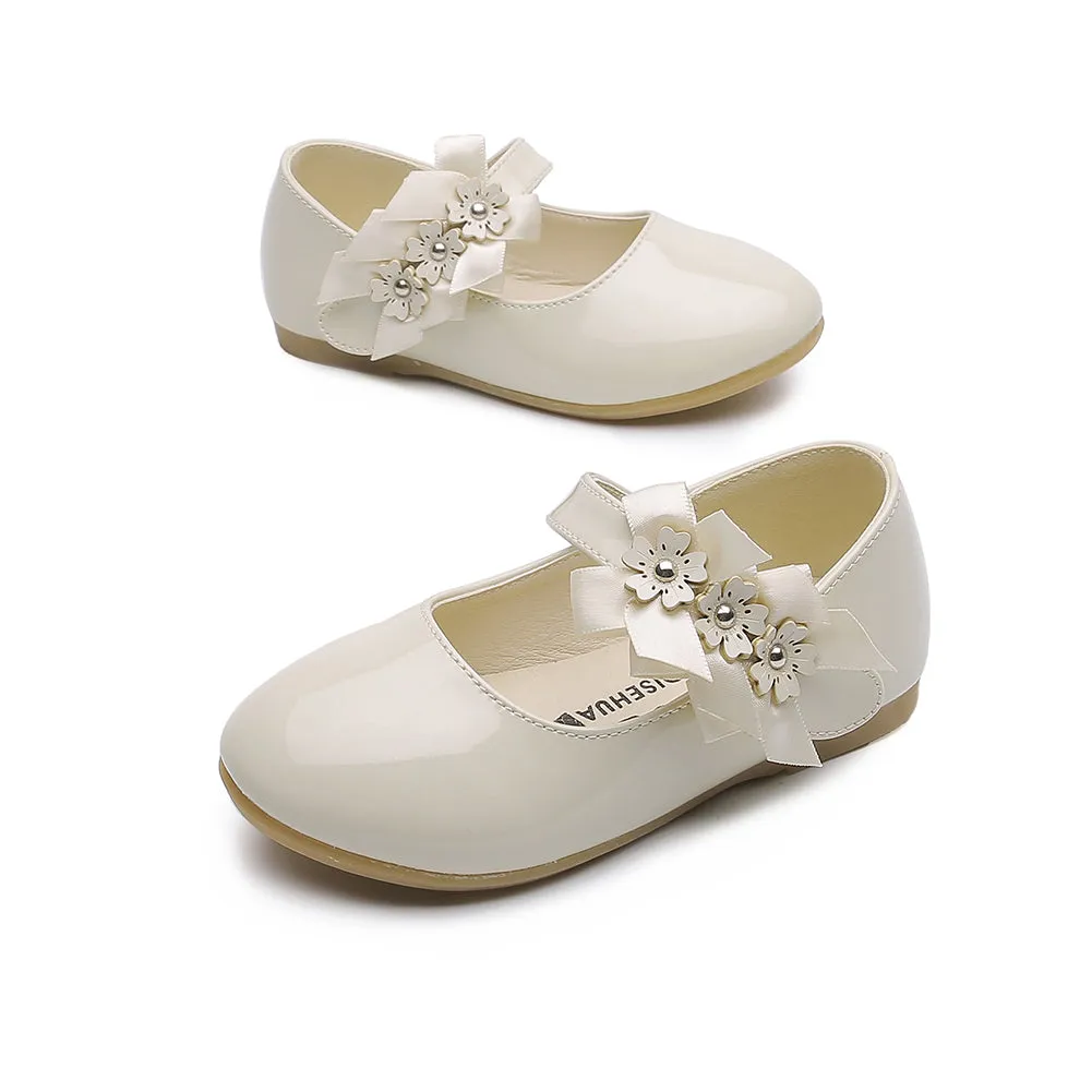 Flower Ballet Flat for Girls Casual Dress Shoes (Toddler/Little Kid)