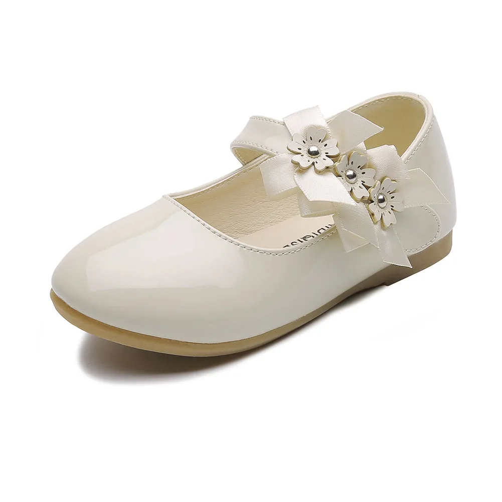 Flower Ballet Flat for Girls Casual Dress Shoes (Toddler/Little Kid)