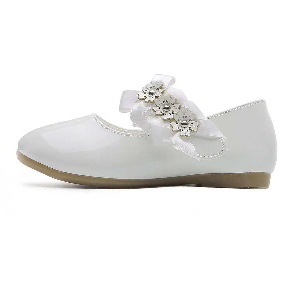 Flower Ballet Flat for Girls Casual Dress Shoes (Toddler/Little Kid)