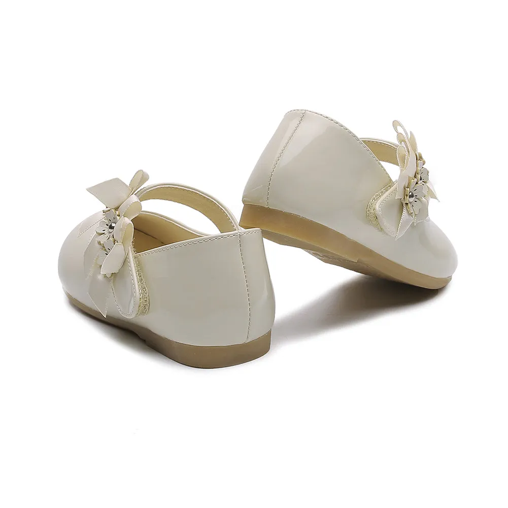 Flower Ballet Flat for Girls Casual Dress Shoes (Toddler/Little Kid)