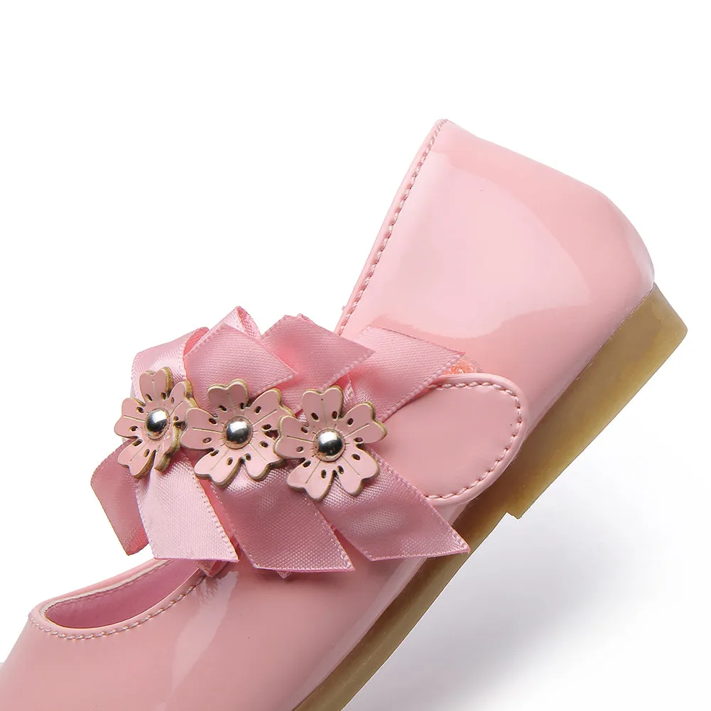 Flower Ballet Flat for Girls Casual Dress Shoes (Toddler/Little Kid)