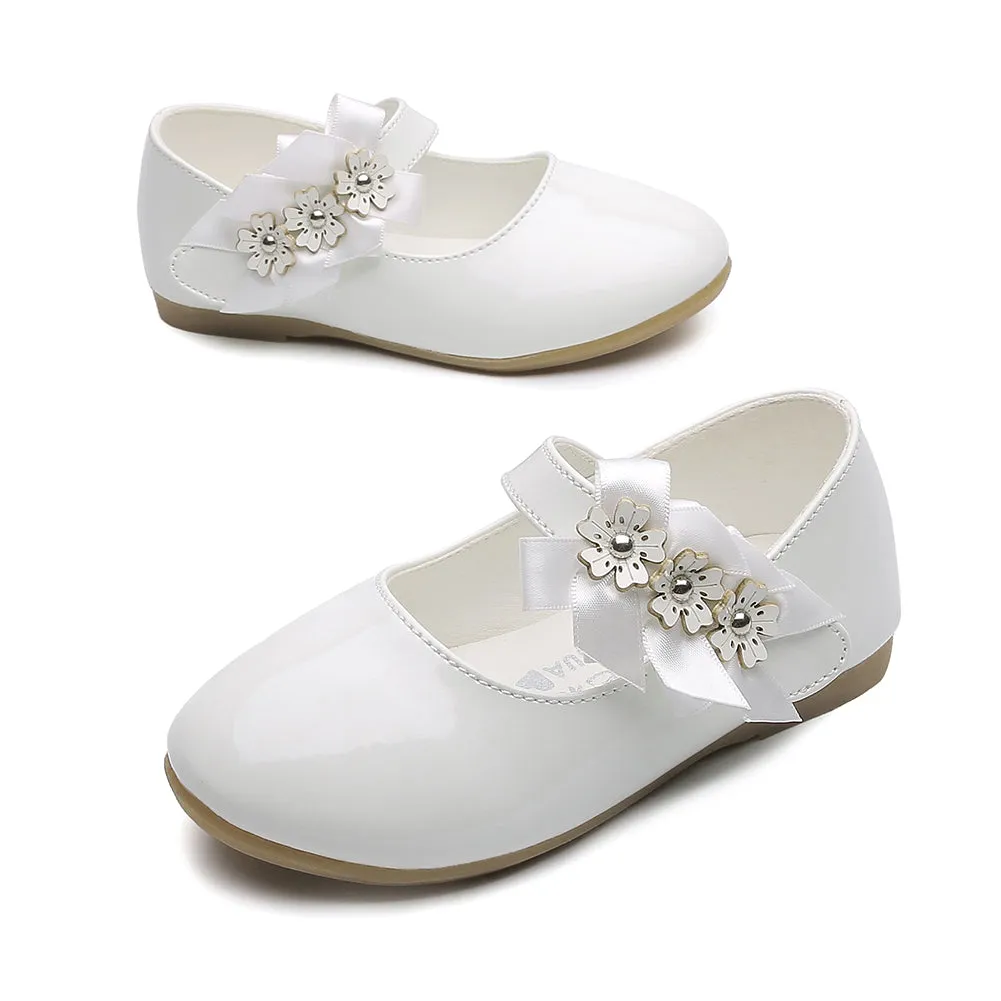 Flower Ballet Flat for Girls Casual Dress Shoes (Toddler/Little Kid)