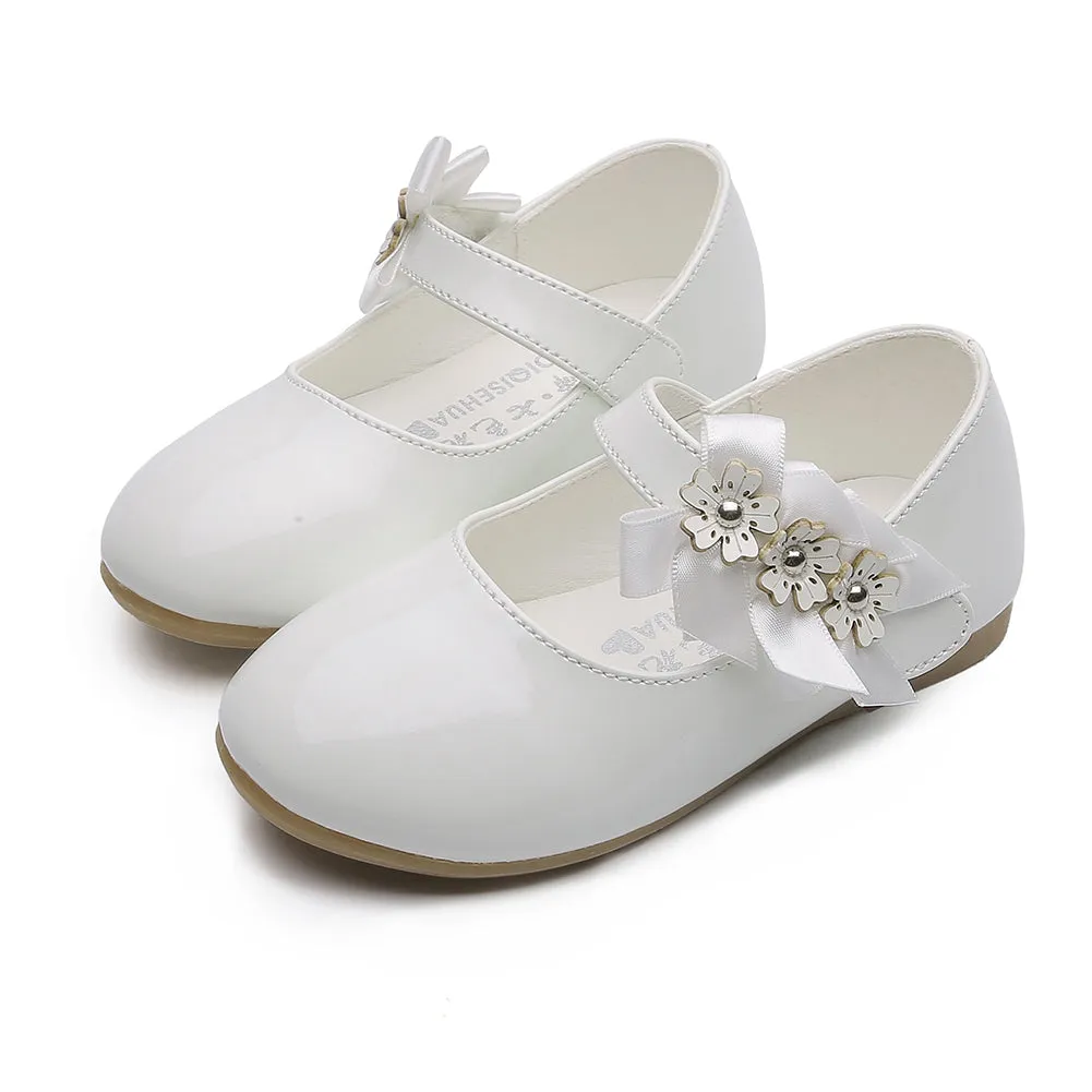 Flower Ballet Flat for Girls Casual Dress Shoes (Toddler/Little Kid)