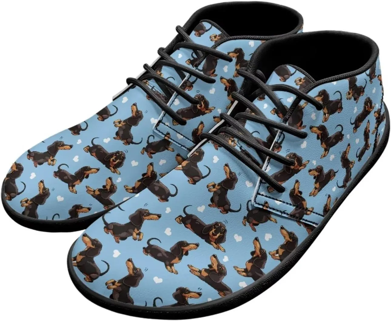 Forchrinse Blood Skull Print Mens Causal Flat Leather Shoes Slip on Mid Top Walking Shoes Dark Gothic Sneakers for Men Fashion Chukka Boots