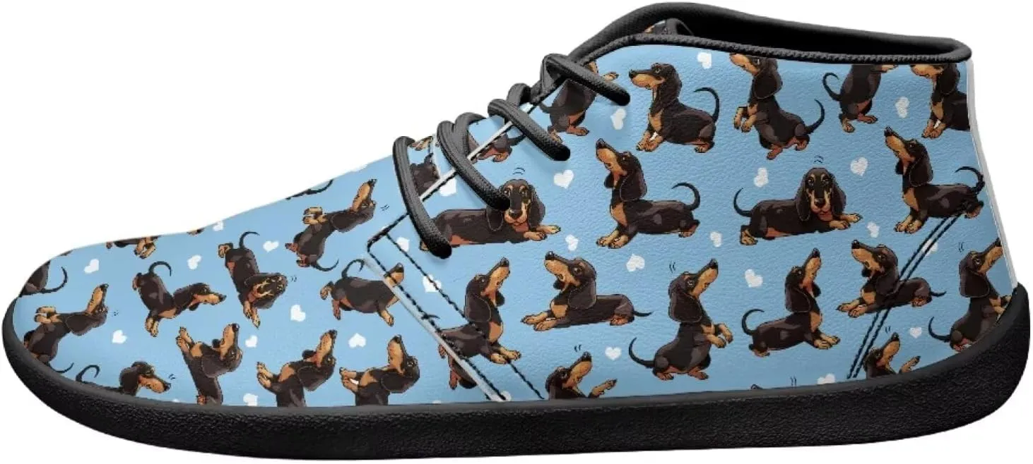 Forchrinse Blood Skull Print Mens Causal Flat Leather Shoes Slip on Mid Top Walking Shoes Dark Gothic Sneakers for Men Fashion Chukka Boots