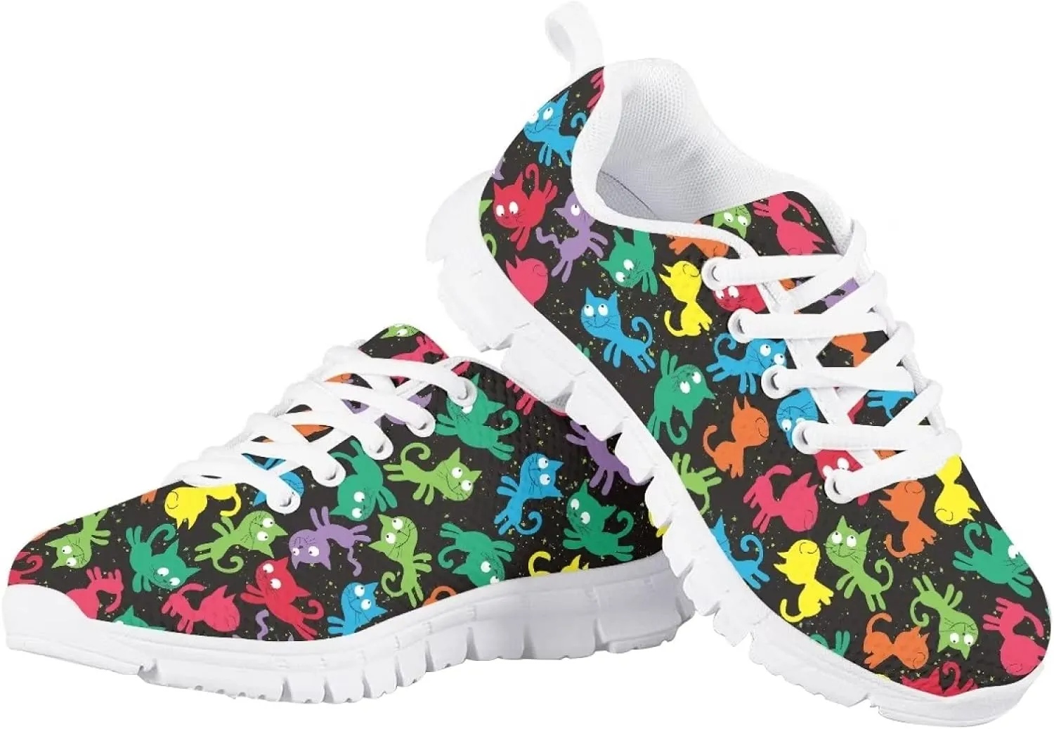 GIFTPUZZ Kids Casual Sneakers Breathable Lace Up Low Cut Sports Walking Hiking Sneakers