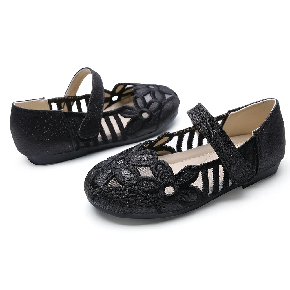 Girls Ballerina Flat for Party Wedding Dress Kids Slip on Mary Jane