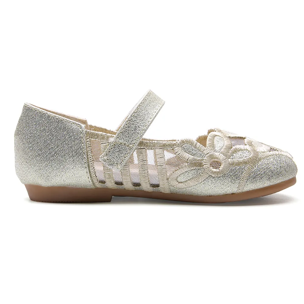 Girls Ballerina Flat for Party Wedding Dress Kids Slip on Mary Jane