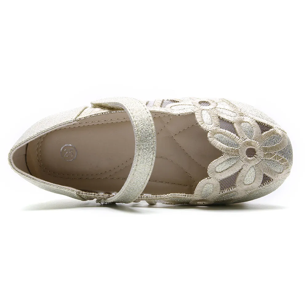 Girls Ballerina Flat for Party Wedding Dress Kids Slip on Mary Jane