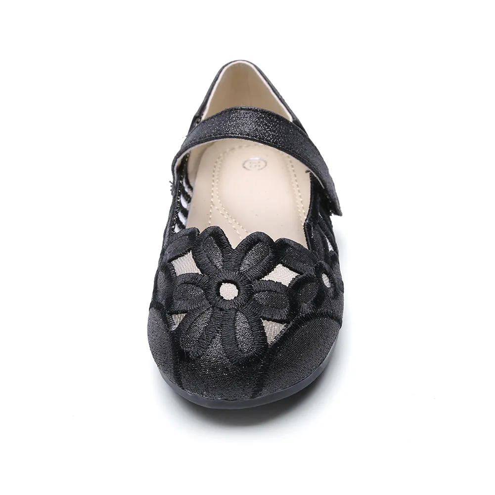 Girls Ballerina Flat for Party Wedding Dress Kids Slip on Mary Jane