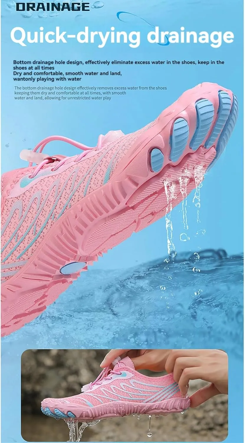 Hike Barefoot Shoes for Women Men Wide Toe Box Breathable & Non-Slip Athletic Footwear Healthy Waterproof Trail Running Minimalist Zero Drop Outdoor Cross-Trainer Fashion Sneakers