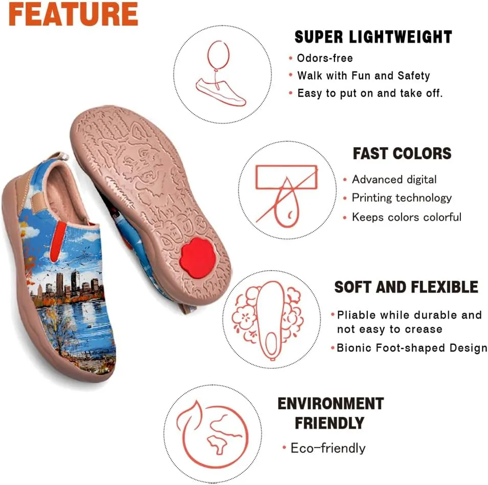 Kid's Slip On Loafers Boys Girls Art Painted Walking Shoes Lightweight Cozy Casual Travel Sneakers