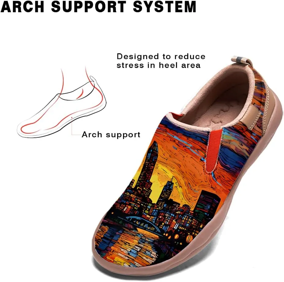 Kid's Slip On Loafers Boys Girls Art Painted Walking Shoes Lightweight Cozy Casual Travel Sneakers