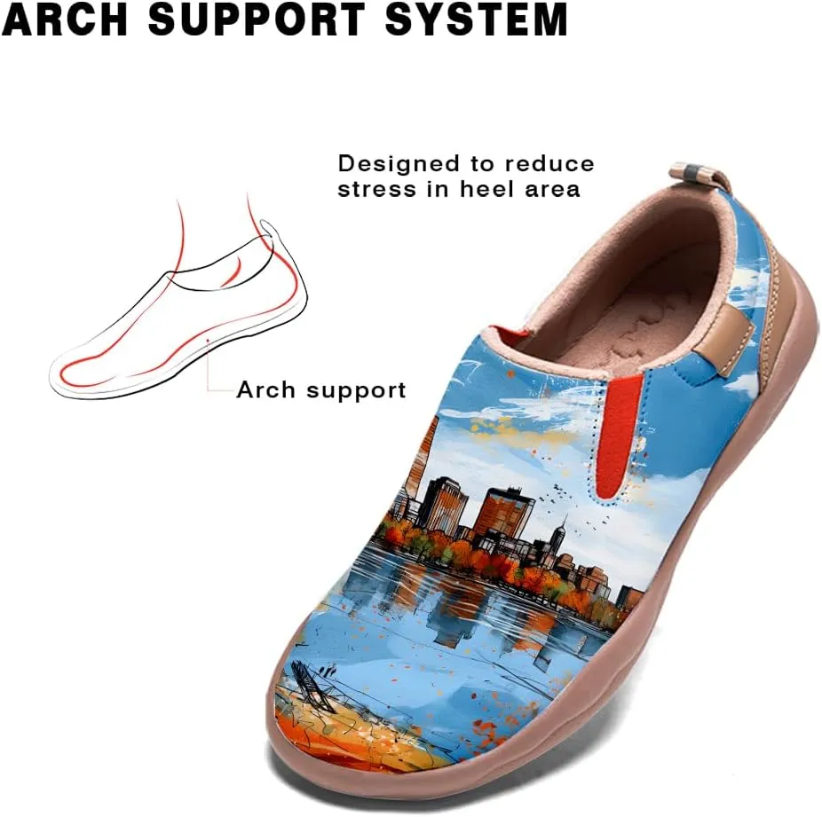 Kid's Slip On Loafers Boys Girls Art Painted Walking Shoes Lightweight Cozy Casual Travel Sneakers