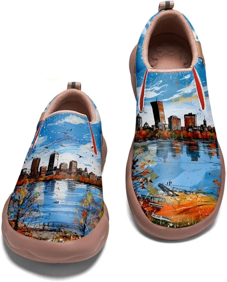 Kid's Slip On Loafers Boys Girls Art Painted Walking Shoes Lightweight Cozy Casual Travel Sneakers