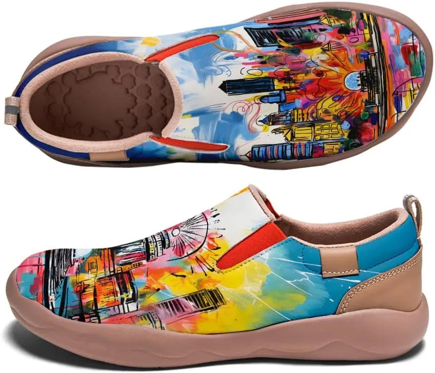 Kid's Walking Travel Shoes Art Painted Slip On Loafers Boys Girls Lightweight Comfort Casual Sneakers