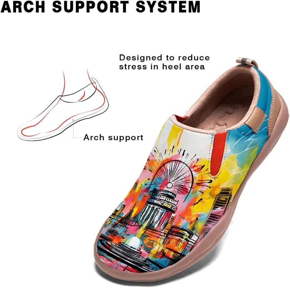 Kid's Walking Travel Shoes Art Painted Slip On Loafers Boys Girls Lightweight Comfort Casual Sneakers