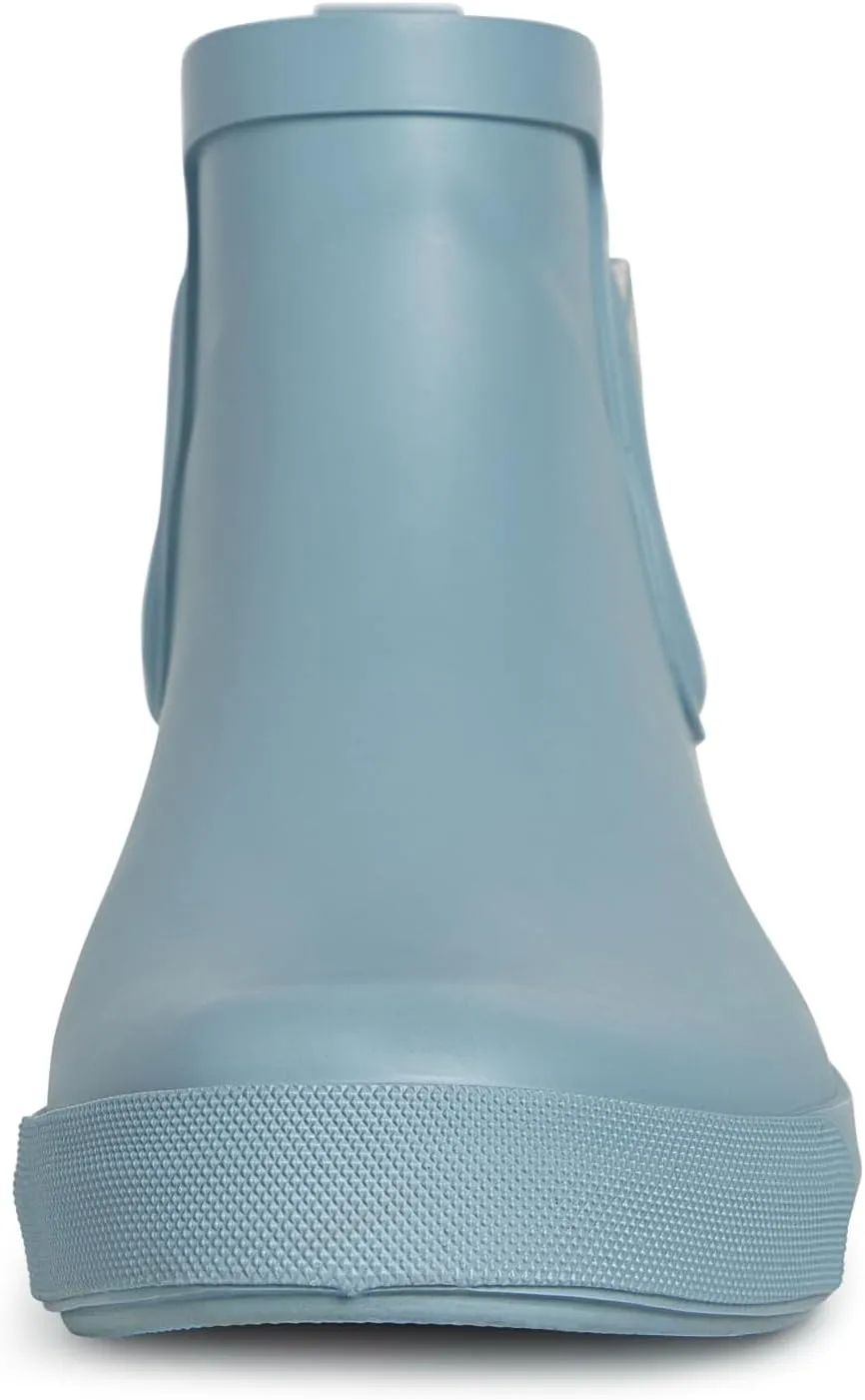 Laura Ashley Women's Rain Boots, Mid Cut Rubber Rain Boots for Women - Waterproof Flat Heeled Ankle Boots for Ladies