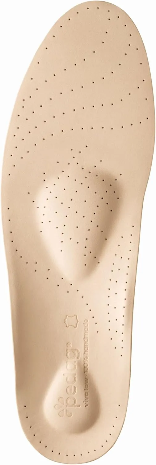 Pedag Viva Low | Low Arch Support | Handmade in Germany | Plantar Fasciitis Relief | Heel Cushion | Activated Charcoal Odor Control | Metatarsal Support | Tan | Men US 11/ EU 44