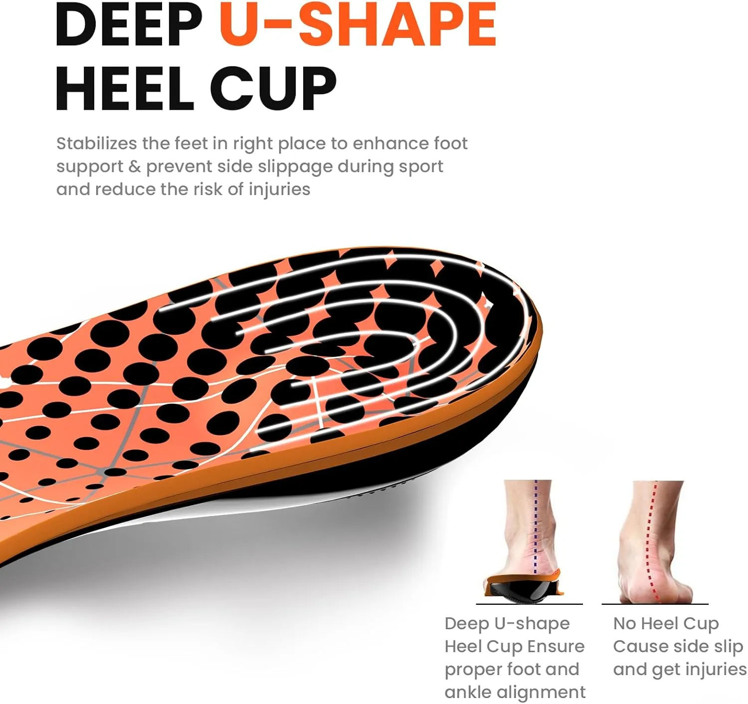 Plantar Fasciitis Arch Support Insoles - Welnove Heavy Duty High Arch Inserts Standing All Day, Fatigue Reduce - Orthotic Cushions for Foot Pain, Flat Feet, Heel Spurs, Man & Women, Fit Most Shoes (L)