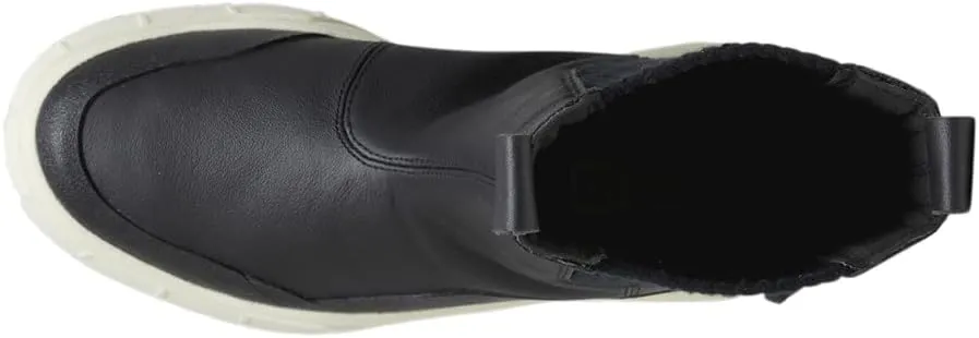 PUMA Womens Mayze Stack Round Toe Platform Chelsea Pull On Casual Boots Ankle Low Heel 1-2" - Black