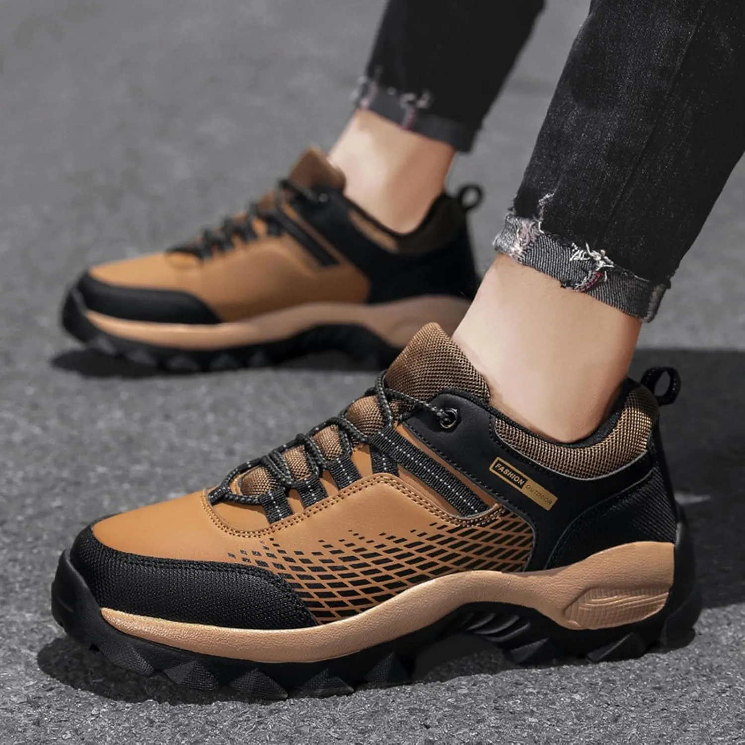 Running Shoes for Men Slip on Hiking Shoes Comfortable Cushioning Sneakers with Arch Support Tennis Shoes Casual Walking Shoes Fall Winter House Work Athletic Workout