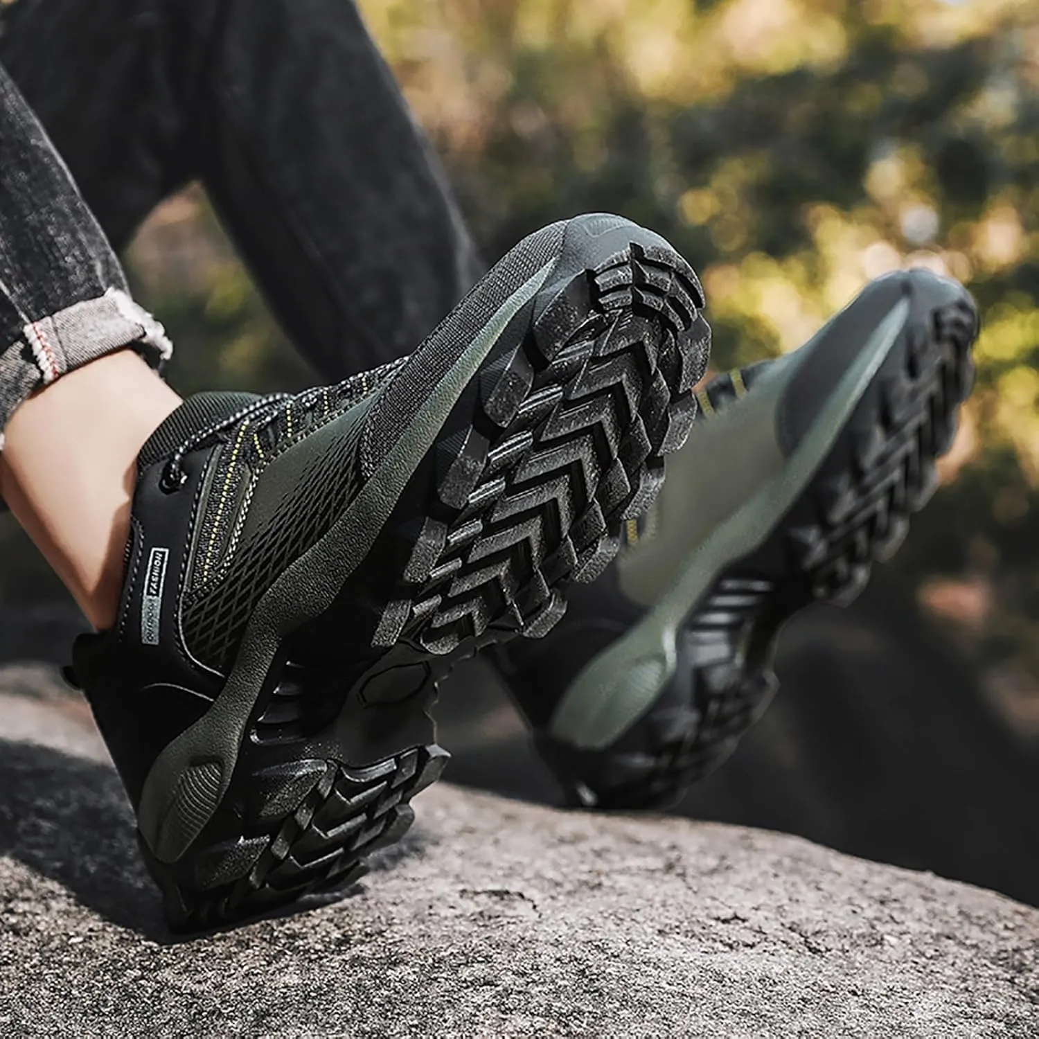 Running Shoes for Men Slip on Hiking Shoes Comfortable Cushioning Sneakers with Arch Support Tennis Shoes Casual Walking Shoes Fall Winter House Work Athletic Workout