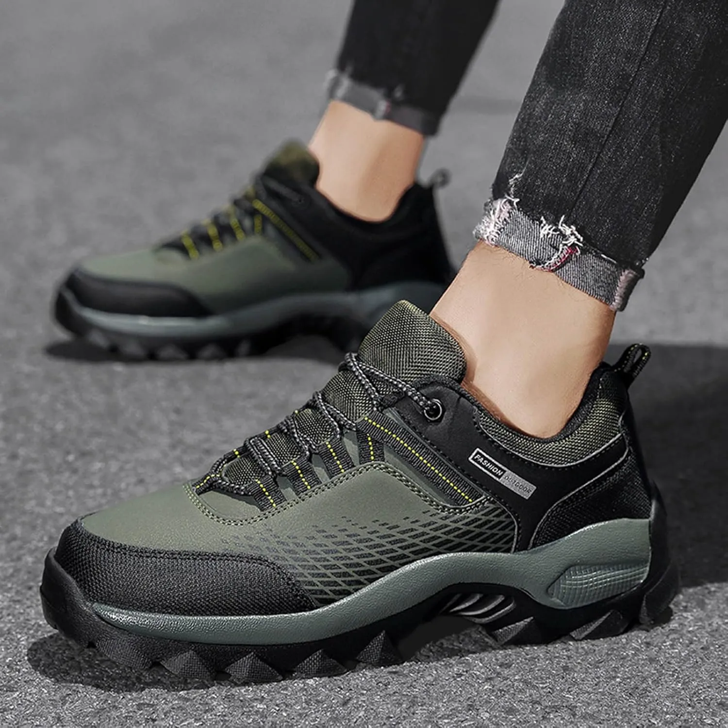 Running Shoes for Men Slip on Hiking Shoes Comfortable Cushioning Sneakers with Arch Support Tennis Shoes Casual Walking Shoes Fall Winter House Work Athletic Workout