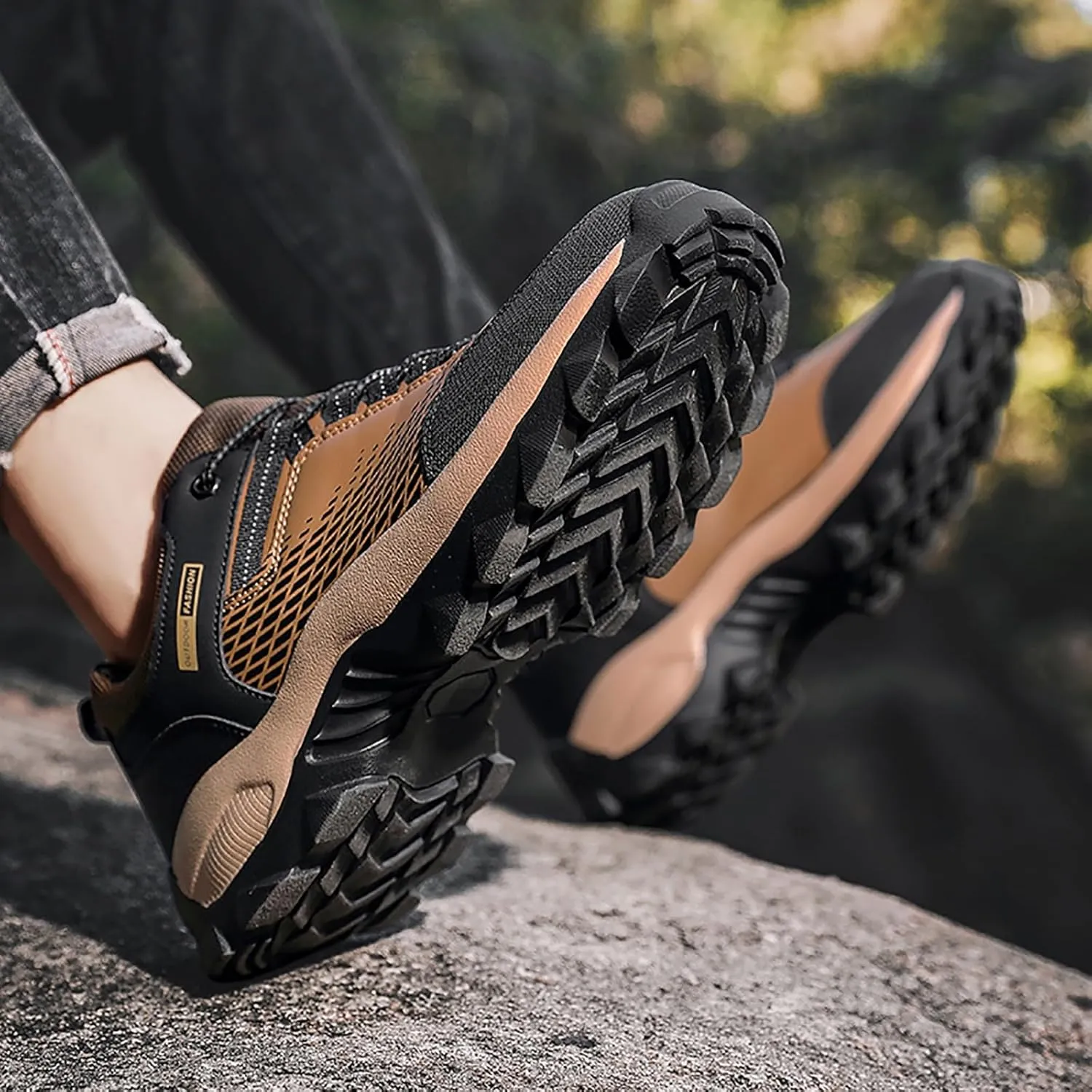 Running Shoes for Men Slip on Hiking Shoes Comfortable Cushioning Sneakers with Arch Support Tennis Shoes Casual Walking Shoes Fall Winter House Work Athletic Workout