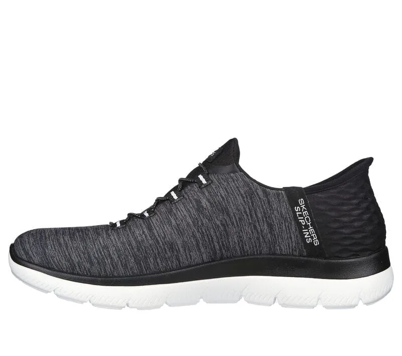 Skechers Women's Summit Dazzling Haze Sneakers- Black/ White