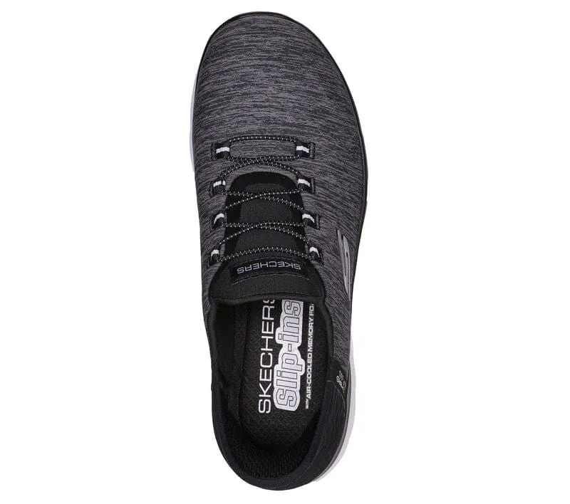 Skechers Women's Summit Dazzling Haze Sneakers- Black/ White