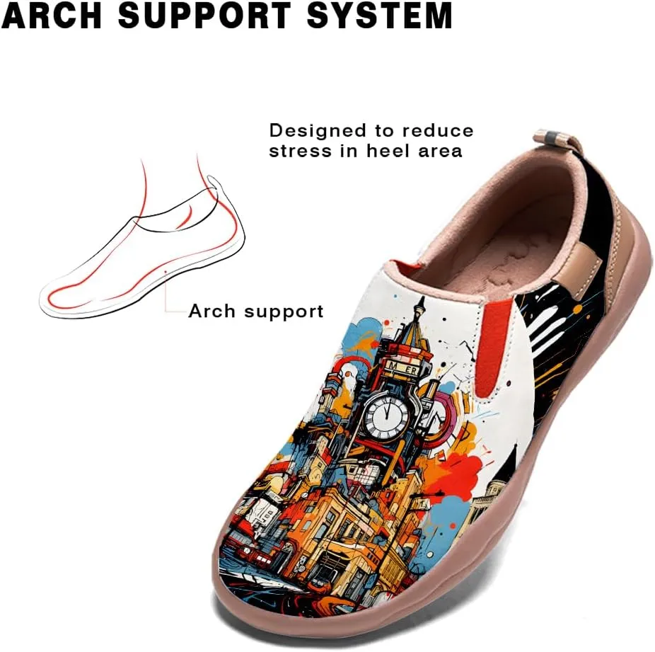 Slip On Loafers for Men Lightweight Cozy Casual Shoes Art Painted Walking Travel Sneakers