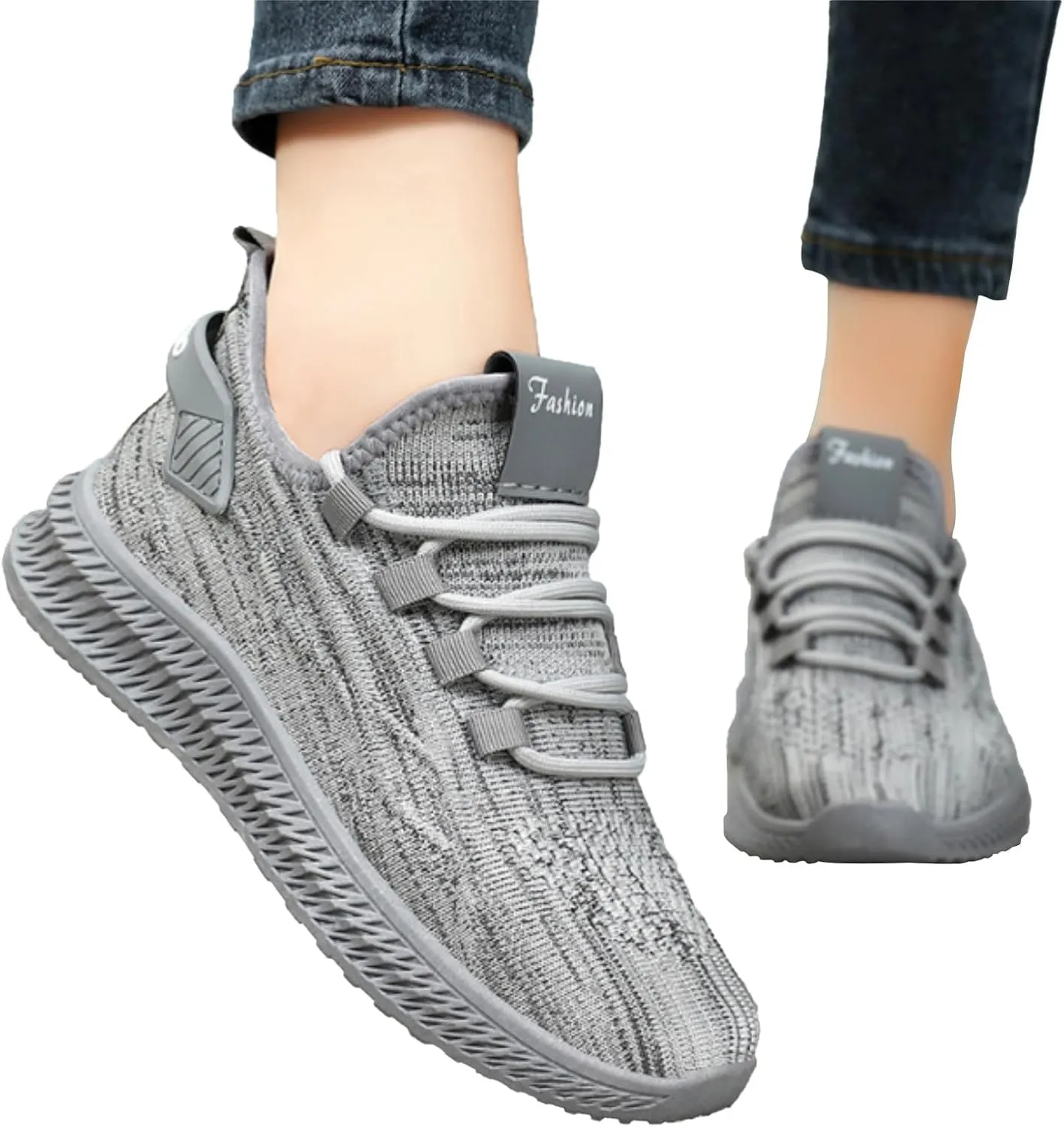 Women Walking Shoes Sock Sneakers Slip-On Breath Walking Shoes Women Jogging Men Casual Dress Shoes High Top Sneakers Steel Toe Tennis Shoe White Loafers