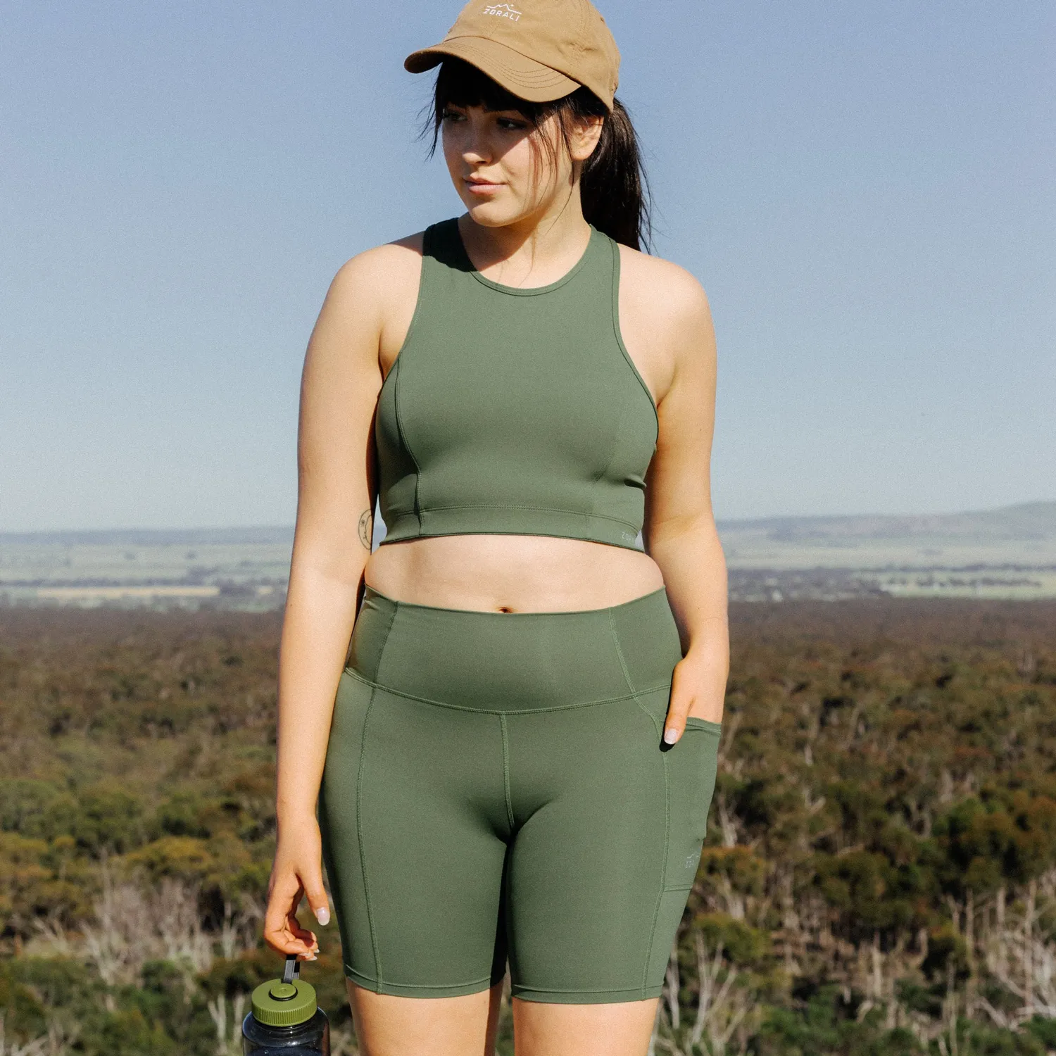 Womens Move Bike Short Olive