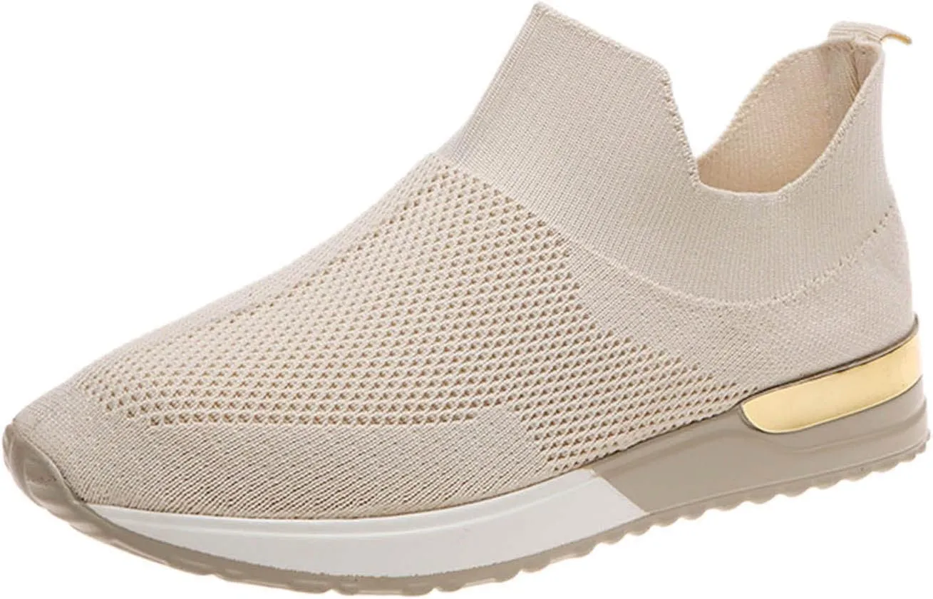 Womens Slip On Walking Shoes Non Slip Running Shoes Walking Shoes Women Food Service Women Casual Shoes Men's Fashion Sneakers Waterproof Tennis Shoe Trainers Shoe