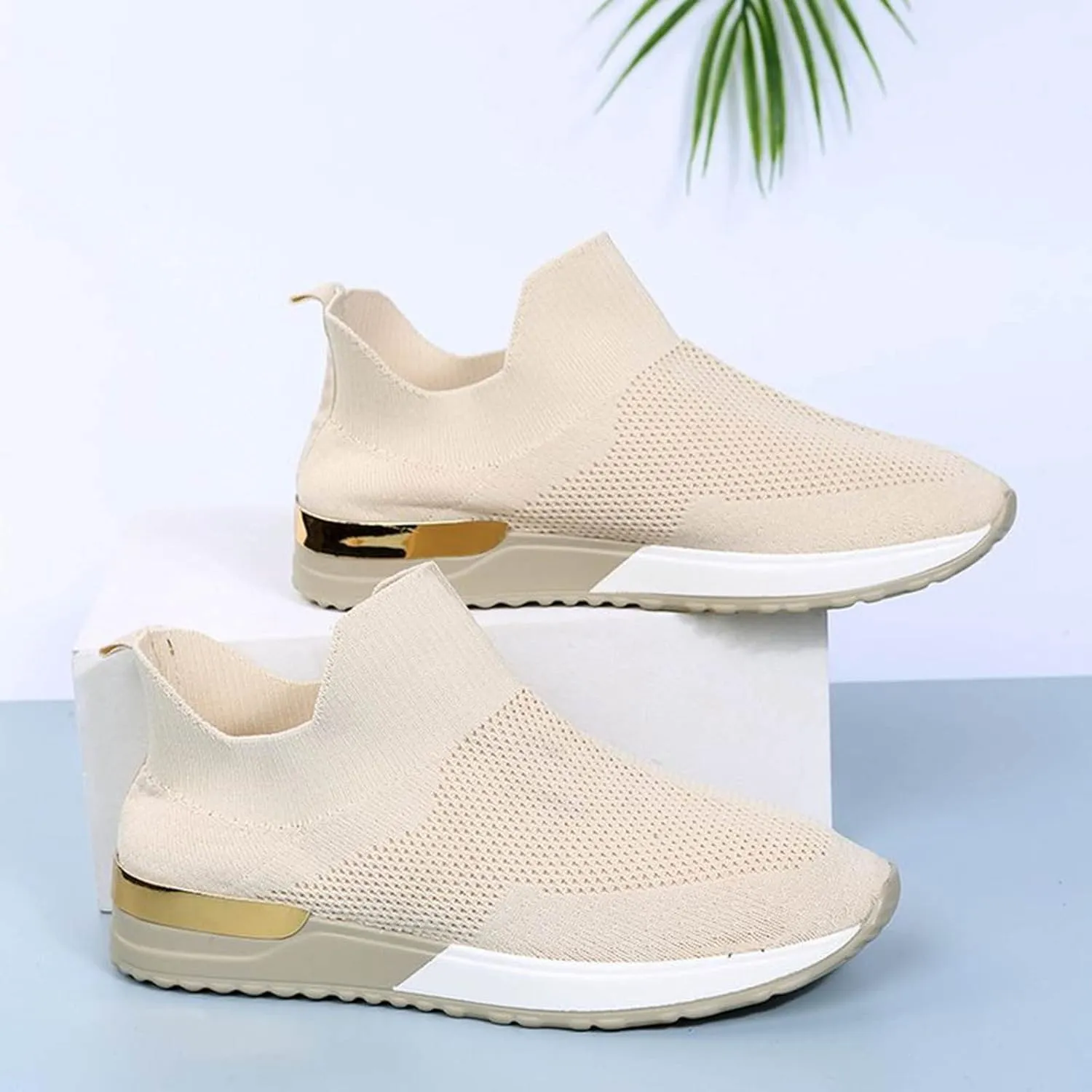 Womens Slip On Walking Shoes Non Slip Running Shoes Walking Shoes Women Food Service Women Casual Shoes Men's Fashion Sneakers Waterproof Tennis Shoe Trainers Shoe